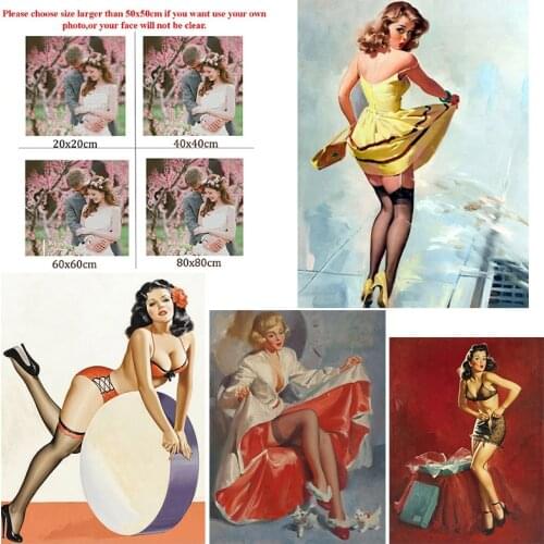 Diy Diamond Painting Custom Figure Painting Soft Porn Square Diamond Round Diamond Full Diamond Cross Stitc Mosaic Home Decora