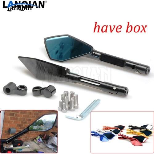 Rearview Mirrors CNC Aluminum Mirror Motorcycle Scooter Accessories For Kawasaki Z900 Z1000 Z650 Z125 Z 900 1000 650 125 YAMAHA