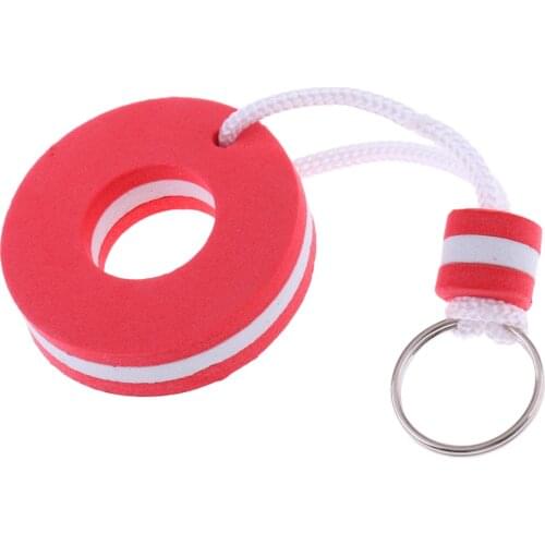 Red Foam Floating Key Chain Key Float Holder Buoy - Great Keychain for Boating