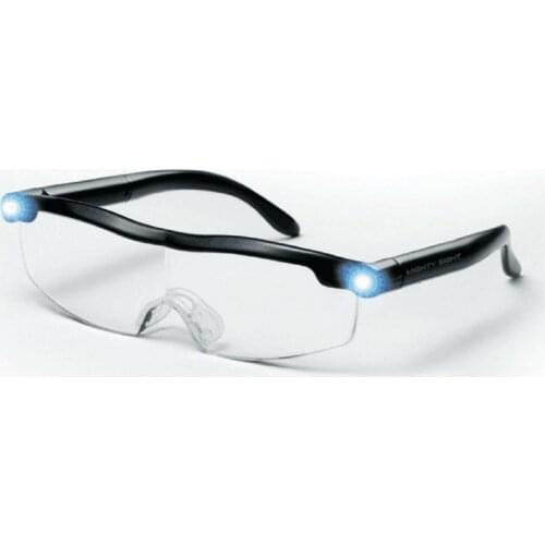 1.6x magnifier glasses Big Vision Reading Glasses With Led Light Eyeglass Spectacle Diopter Magnifier
