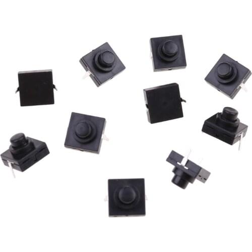 2021 New HXBB 10 Pcs Flashlight Switch Button 1A 30V 2Pin CB-1212-112D Ultra-Thin Medium Feet