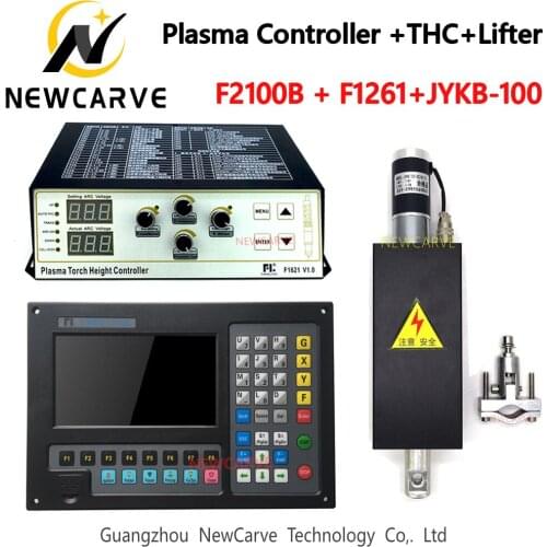 Plasma Controller+THC+lifter Kit F2100B+F1621+JYKB-100 For Plasma Cutting Machine Cutter NEWCARVE