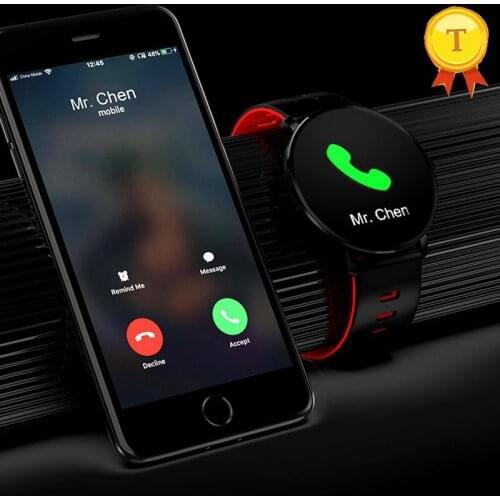 Nearly Smartband message reminder elegant watchband 1.3 inch IPS round screen Control music smart band wristbands for men wowen