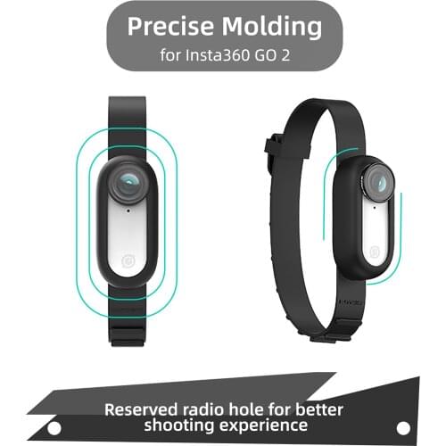 SUNNYLIFE Adjustable Multifunctional Silicone Wrist Palm Bicycle Backpack Straps Pet Collar for Insta360 GO 2 Camera Accessories