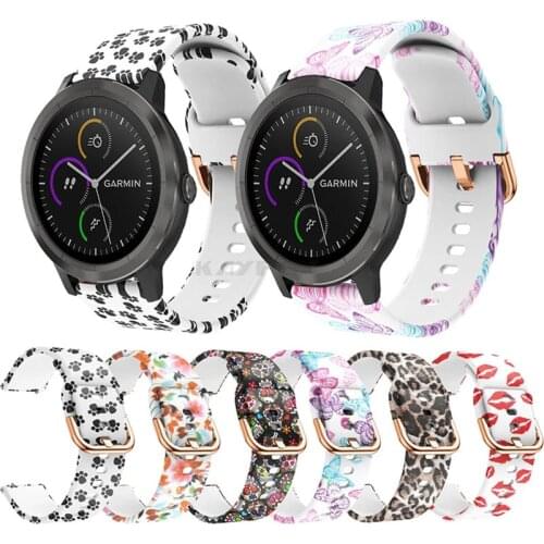 20mm Watchband Strap for Garmin Forerunner 245 245M 645/Vivoactive 3/Vivomove HR Music Venu Move Style Bracelet Wristband Correa