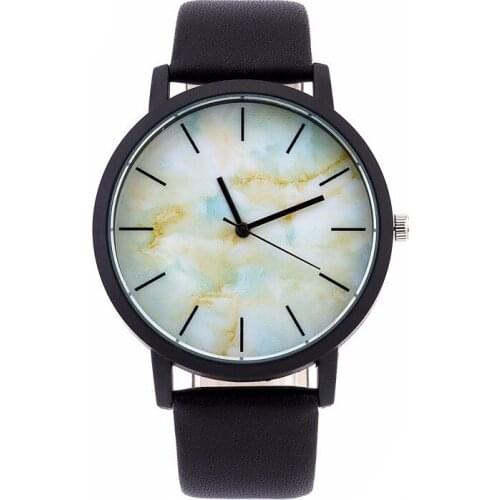 Luxury Marble Leather Quartz Watch Men Women Fashion Bracelet Wristwatches Clock Relogio Masculino Feminin 8O69