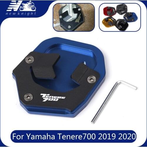 With logo For Yamaha Tenere 700 Tenere700 2019 2020 new Motorcycle Aluminum Foot side stand Extension pad enlarger Plate