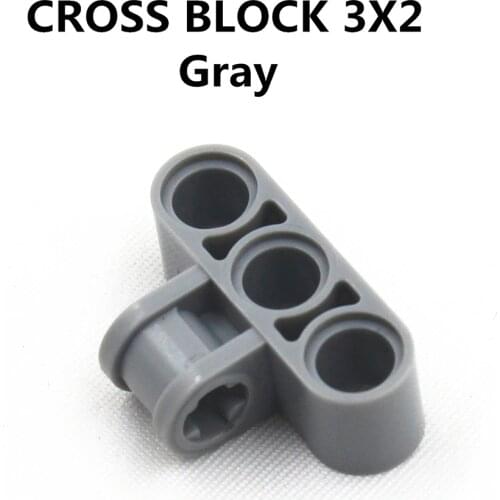 Self-Locking Bricks -- MOC Building Blocks 20PCS CROSS BLOCK 3X2 compatible with Lego NOC-4538007