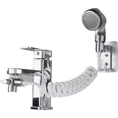 Bathroom Faucet External Shower Handheld Sprayer Sprinkler+Base+Hose+Valve Set For Hand Basin Sink Shower Faucet
