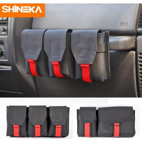 Stowing Tidying For Jeep Wrangler JK JL TJ General Co-pilot Handle Storage Bag Waterproof Oxford For Jeep Wrangler 1997-2018 Up