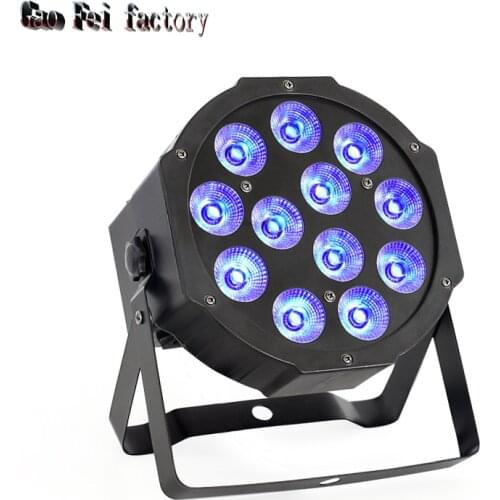 LED Party Lights 12X3W RGBW 4In1 DMX Wash Stage Lighting For Dj Disco Dance Floor