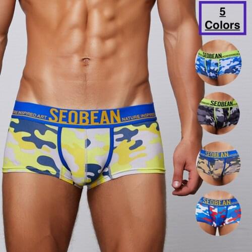 Boxer Shorts Military Mens Cotton Boxers Camouflage Sexy Boxer Men Camo Underwear Plus Size ropa interior hombre cueca masculina