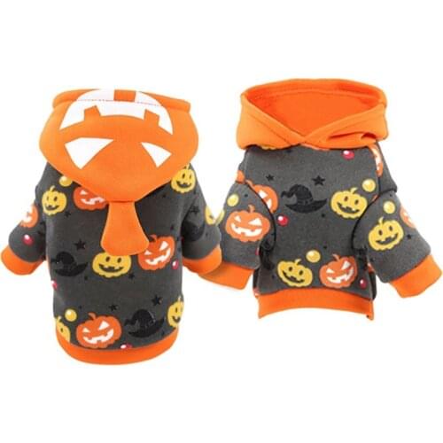 Funny Pet Dog Clothes Halloween Christmas Winter Dog Costume Pumpkin Cosplay Dress Up Coat Festival Props Pet Supplies