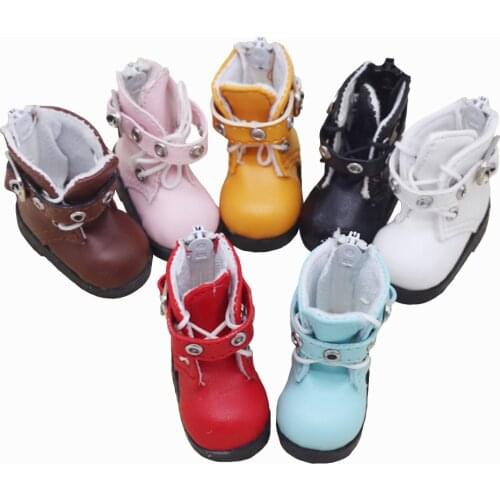 1Pair Shoes For 1/6 BJD Doll As Fit 15cm Plush EXO Doll Boot Accessories Toys 4.5*2cm