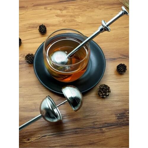 1PC Stainless Steel Teapot Tea Strainer Ball Shape Mesh Tea Infuser Filter Reusable Tea Bag Spice Tea Tool Accessories PD 004