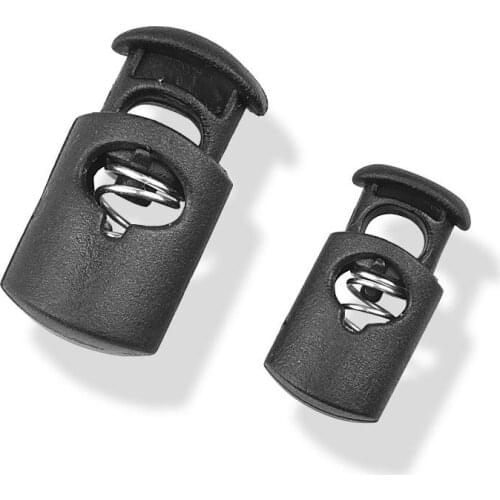 10pcs Push Cord Lock Spring Clasp Plastic Stoppers Ends Toggles Clip For Apparel Bungee Elastic Rope Parts