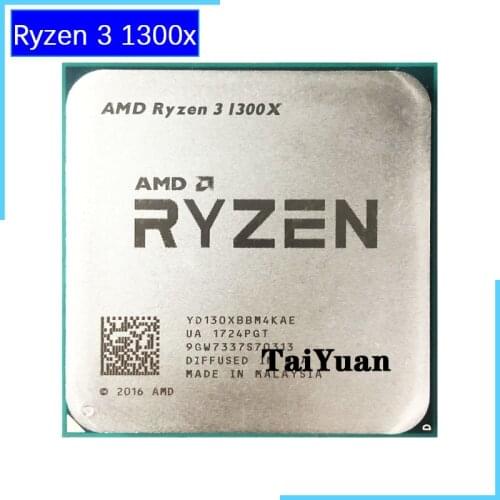 AMD Ryzen 3 1300X R3 1300X 3.5 GHz Quad-Core Quad-Thread CPU Processor YD130XBBM4KAE Socket AM4
