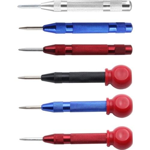 New Automatic Punching Woodworking Tools Drill Bit Electric Tools Metal Drills Center Pin Punch Spring Loaded Dent Marker