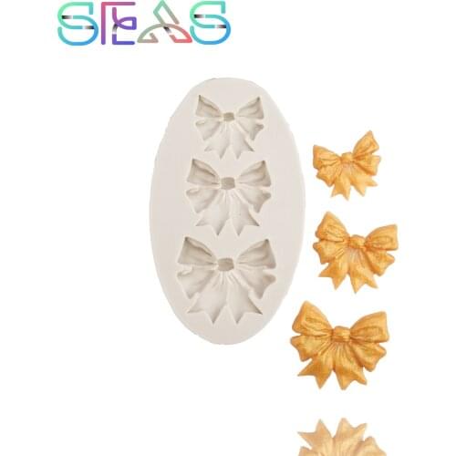 Bow Cake Mold Decorating Tools Chocolate Silicone Molds Resin Molds Pastry Tools Accessories Jelly and Candy Mold