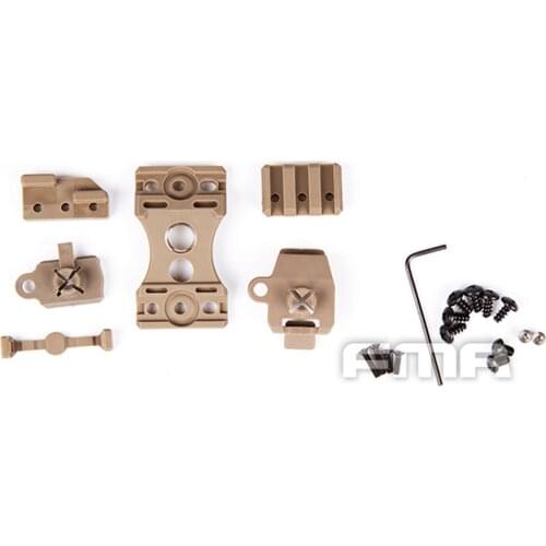 Free Shipping FMA UTK Helmet Accessory Mount BK TB1189-BK Tactical Helmet Guide Rail accessories Flashlight