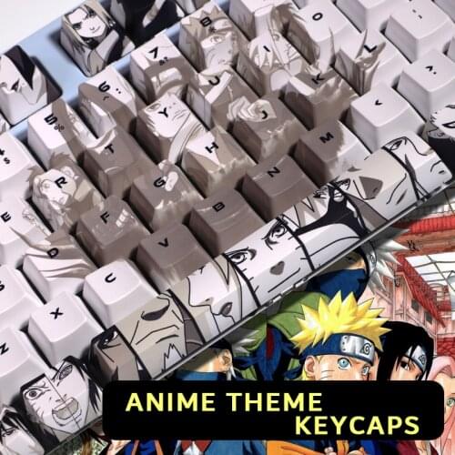 For Cherry MX Mechanical Keyboard PBT Key Caps Sublimation Anime Theme Mechanical Keyboard Keycaps