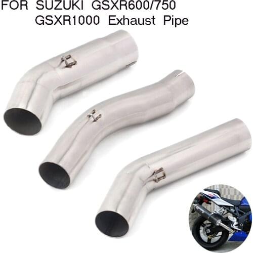 GSXR 1000 GSXR600 GSXR750 Exhaust Muffler Middle Link Pipe Full System Slip On For Suzuki GSX R600 R750 K5 K6 K7 K8 L1-L7