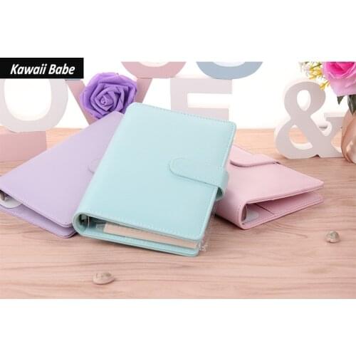 PU Leather Hardcover Notebooks and Journal Stationery Personal Binder Agenda Planner Organizer A5 A6 B5 B6
