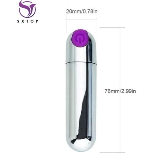 USB Charging 10 Speeds Mini Bullet Dildo Vibrators Vagina Anal Massager for Female Adult Sex Toys for Women Clitoris Stimulator