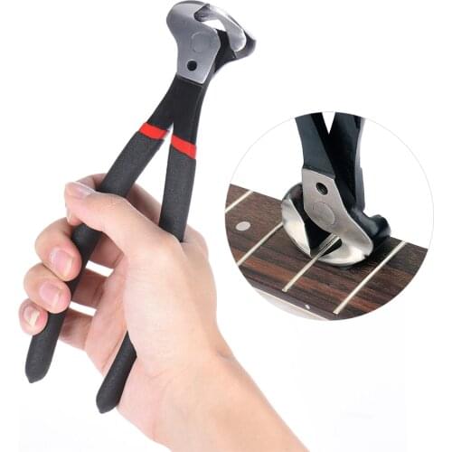 Professional Guitar Fret Puller Bass Fret Wire Nipper Puller Plier String Cutter Luthier Tool Scissors Stainless Steel