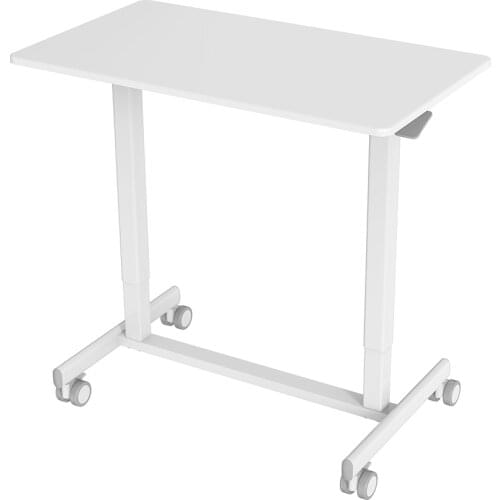 Professional Manufacturer Gas Spring Lift Square Column Custom Computer Table Aluminum Height Adjustable Desk