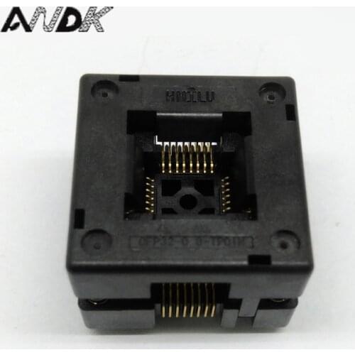 QFP32 TQFP32 LQFP32 Burn in Socket IC51-0324-1498 Pin Pitch 0.8mm IC Body Size 7x7mm Test Socket Adapter