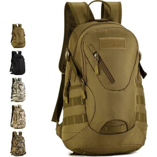 20L Convenient Military Fans Outdoor Tactical Backpack Men Waterproof Camouflage Army Bag Hiking Camping Hunting Rucksack S423