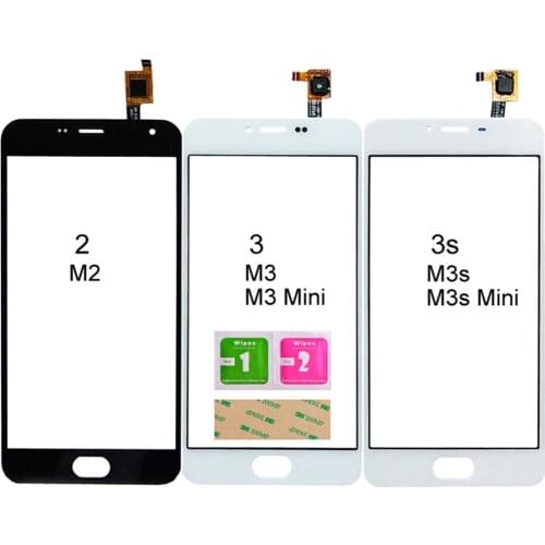 For Meizu M3S M3 Mini M3 M2 Touch Screen Digitizer For MeiLan 2 3 3S Mini Touch Front Glass Panel Sensor Phone Parts