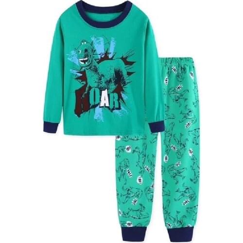 Spring Autumn Baby Childrens Cartoon Pyjamas Homewear Set Kids Girls Boy Sleepwear Long Sleeve Pajamas Cotton Nightdress
