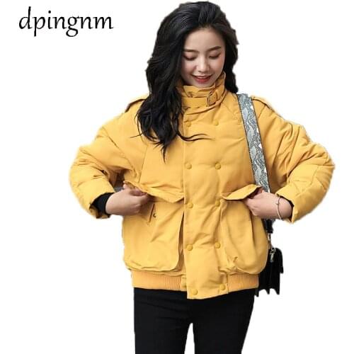 2018 New Short Winter Jacket Women Thickening Warm Outerwear Parkas Female Cotton Padded Loose Coats Hooded