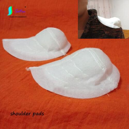 Women Men Dress Suit Coat Decoration Aaccessory White Shrug Round Tortoise Shell Shape Exaggerated Shoulder Pads A0126L