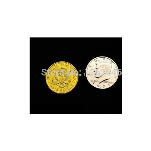 Gold&Silver Coin - Coin Money Magic Tricks,Magic Props,Stage,Mentalism,Close Up,Comedy,Magic Toys