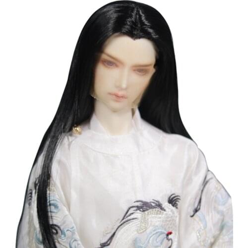 1/4 1/3 BJD Wig Ancient Costume Hanfu Long Hair Vintage Samurai Basic Wigs For BJD/SD SD13 or Strong Uncle Doll Accessories C120
