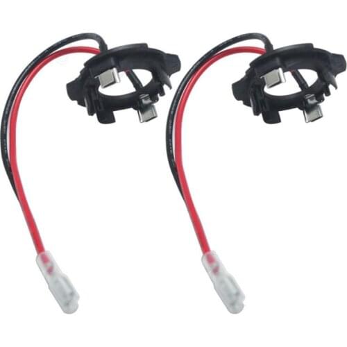 2 Pcs H7 LED Headlight Bulb Base Holder Retainer Headlamp Socket Adapter For Golf 5 MK5