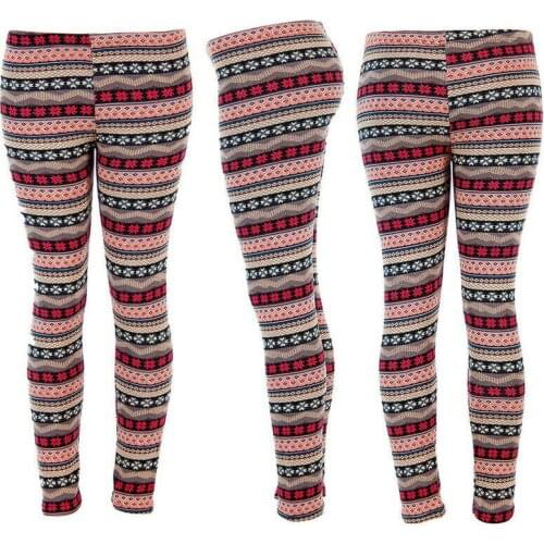 2019 New Christmas Home Leggings Autumn Winter Warm Women Sportwear Leggings Xmas Casual Elastic High Waist Slim Leggings