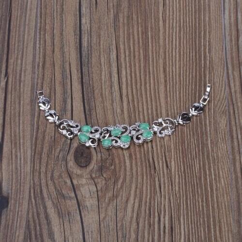 New White Gold Color Filled Zircon Drop Stone Fashion Jewelry Green Pink Color For Lady Girl Women Charms Bracelets