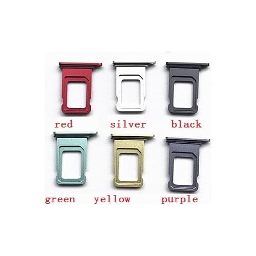 5pcs SIM Card Holder Tray Slot for iphone 11 pro max double Single Replacement Part SIM Card Card Holder Adapter Socket
