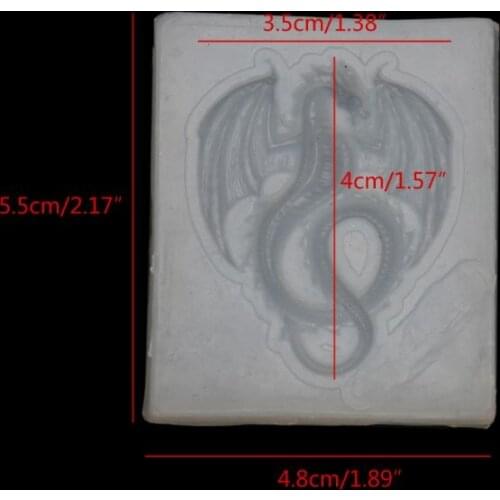 DIY 3D Animal Flying Dragon Silicone Fondant Mold Resin Candy Chocolate Molds F3MF