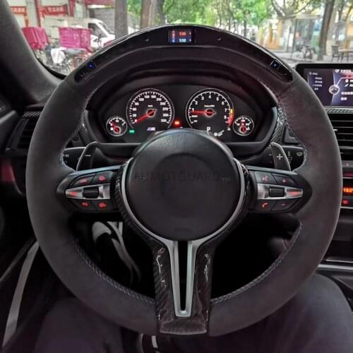 For BMW M5 M6 F10 F18 F01 F02 Real Carbon Fiber Performance Steering Wheel