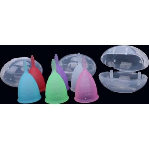 Medical Silicone Menstrual Cup Feminine Hygiene Menstrual Period Cup Women Lady Cup Menstrual Copa Menstrual With Storage Box
