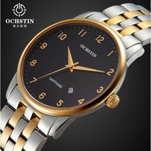 Luxury Real Brand Ochstin Business Watches Men 2016 Fashion Auto Date Quartz Watch Casual Wristwatch Relogio Masculino Hot Gift