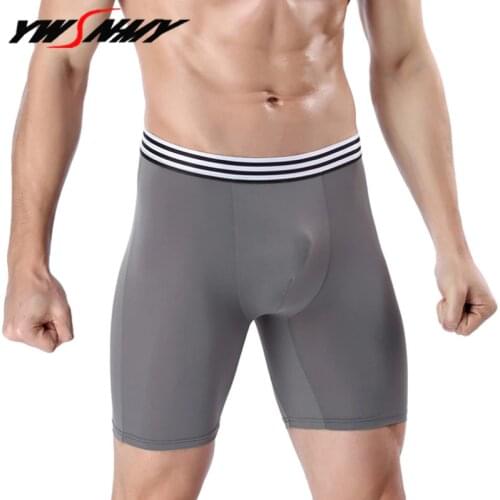 Mens Underwear Boxers Long Men Boxer Homme Slip Panties Calzoncillos Mens Long Leg Underpants Hombre Boxershorts Brand Man