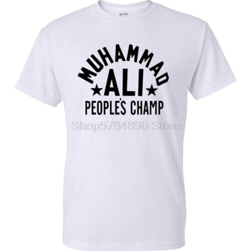 2020 New Fashion T-shirt Legendary Boxer Muhammad Ali Print Streetwear Men Women Cotton Tshirt Sport Casual T Shirt Tops Unisex