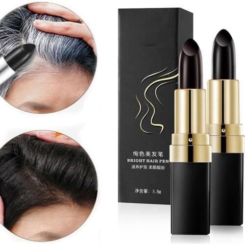 One-Time Hair Dye Instant Gray Root Coverage Hair Color Modify Cream Stick Temporary Cover Up White Hair Hairline Colour Dye