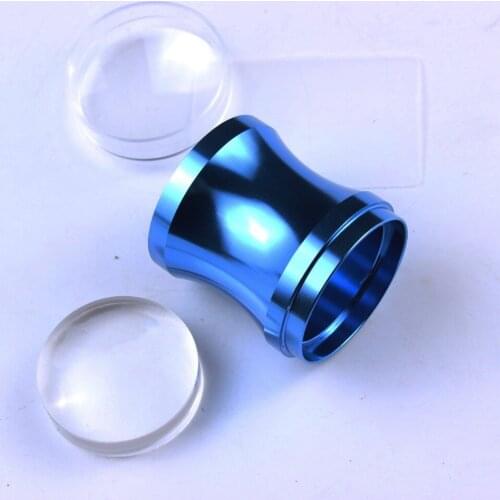 Finger Angel 1 Pcs New Style Nail Image Metal Silicone Stamper + 1 Pcs XL Plastic Scraper Stamping Polish Template Stamp Tools